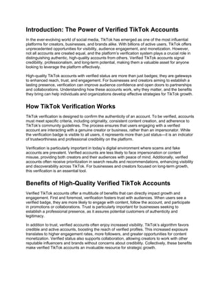 High-Quality Buy TikTok Accounts With Verified Status.docx