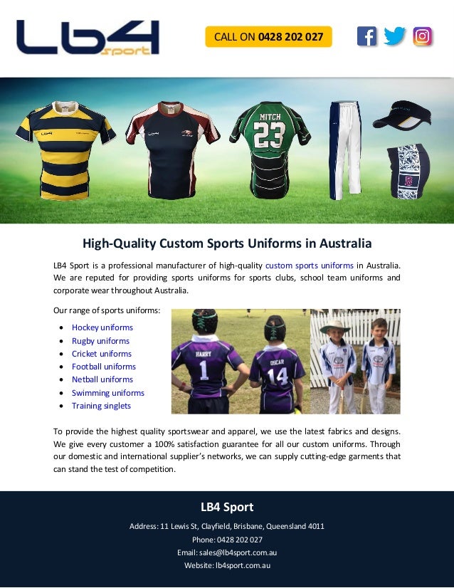 custom sports uniforms