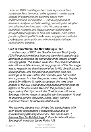 High rise buildings in amman research | PDF