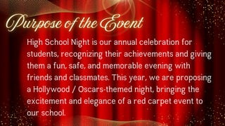 Class Night Program High-School-Night flow of program in the school | PDF