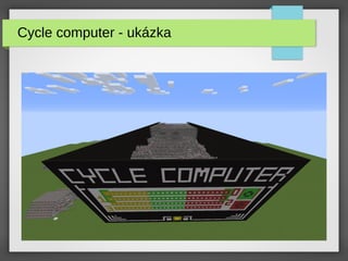 Cycle computer - ukázka
 