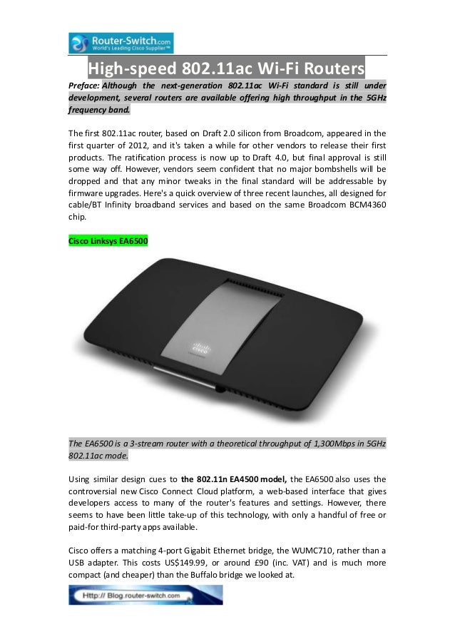 High speed 802 11ac wi fi routers