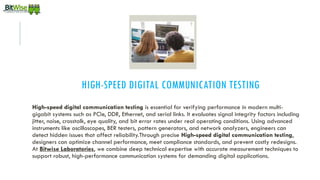 High-Speed Digital Communication Testing | PPTX