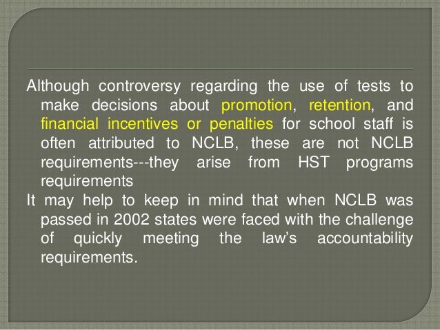 High Stakes Testing High Stakes Testing