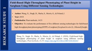 HIGH-THROUGHPUT PHENOTYPING METHODS FOR ECONOMIC TRAITS and DESIGNER ...