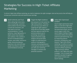 High Ticket Affiliate Marketing: Strategies for Success | PDF