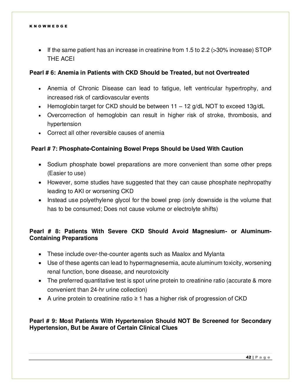HighYield Internal Medicine Board Review Pearls