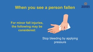 First Aid for Falls and Emergency Management | PPTX