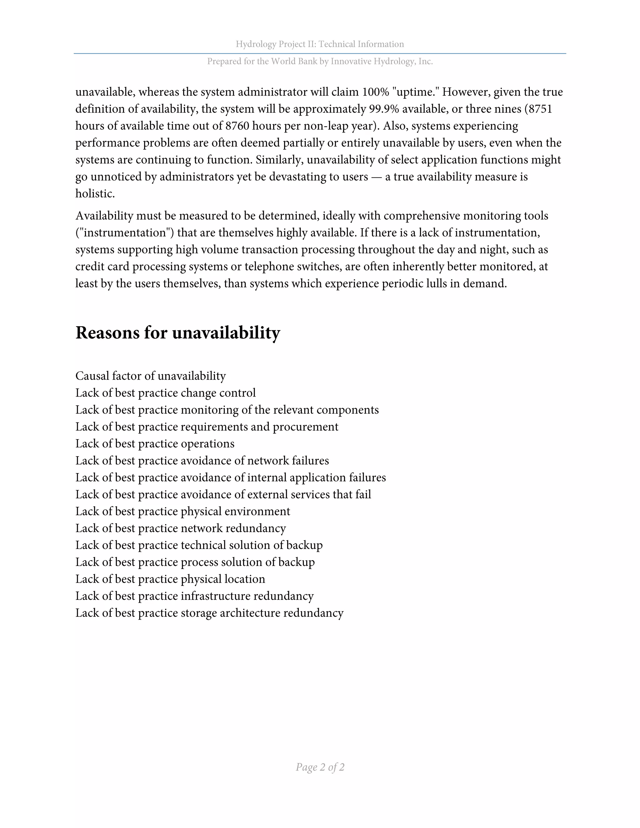 High availability | PDF