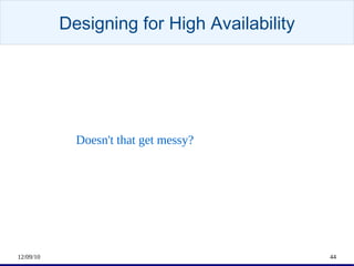 High Availability: Datacenter This should be simple. Building POWER COOLING 