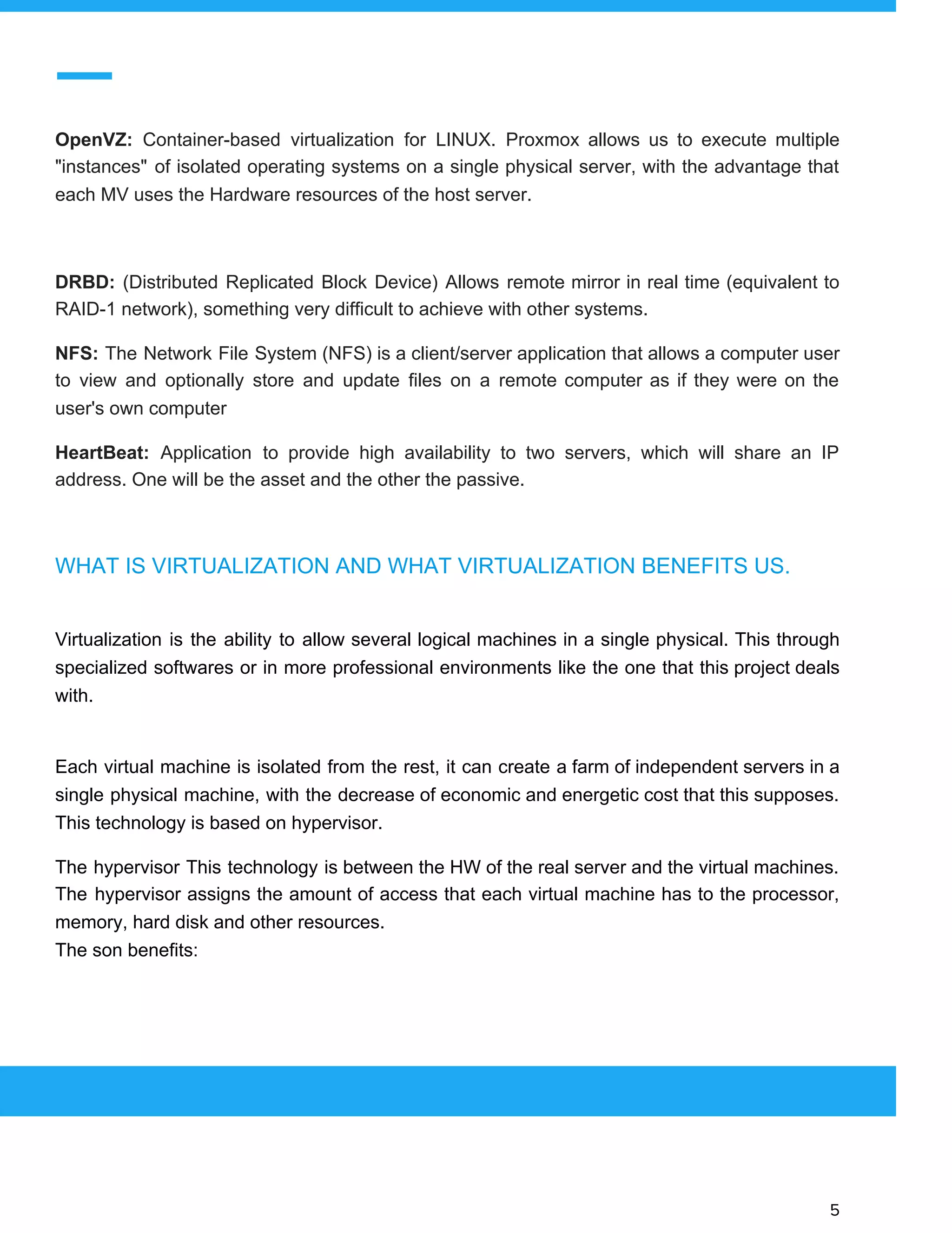 High availability virtualization with proxmox | PDF