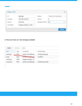  
 
6. Now we have our new storage available
 
 
 
57 
 