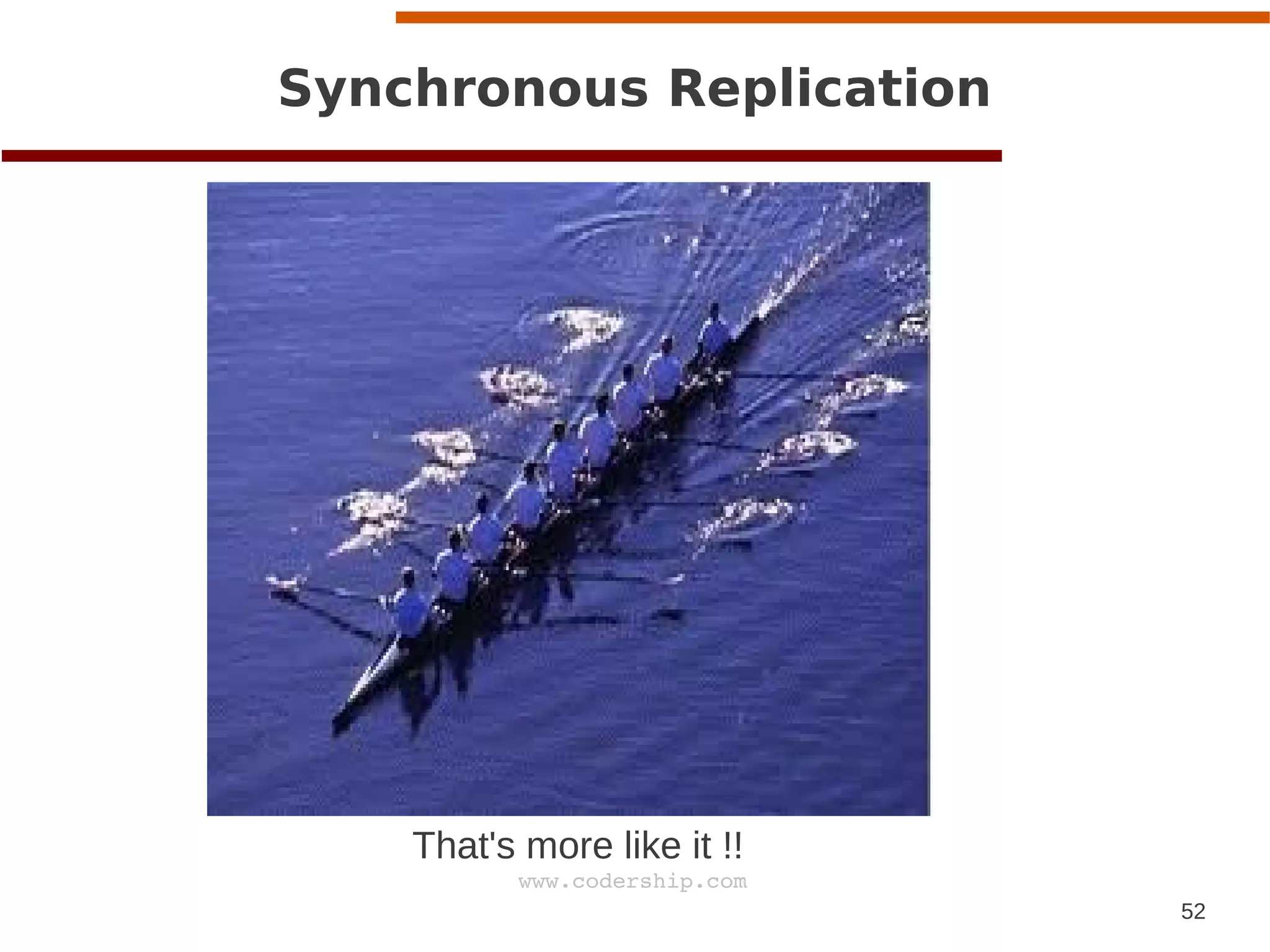 52
www.codership.com
Synchronous Replication
That's more like it !!
 