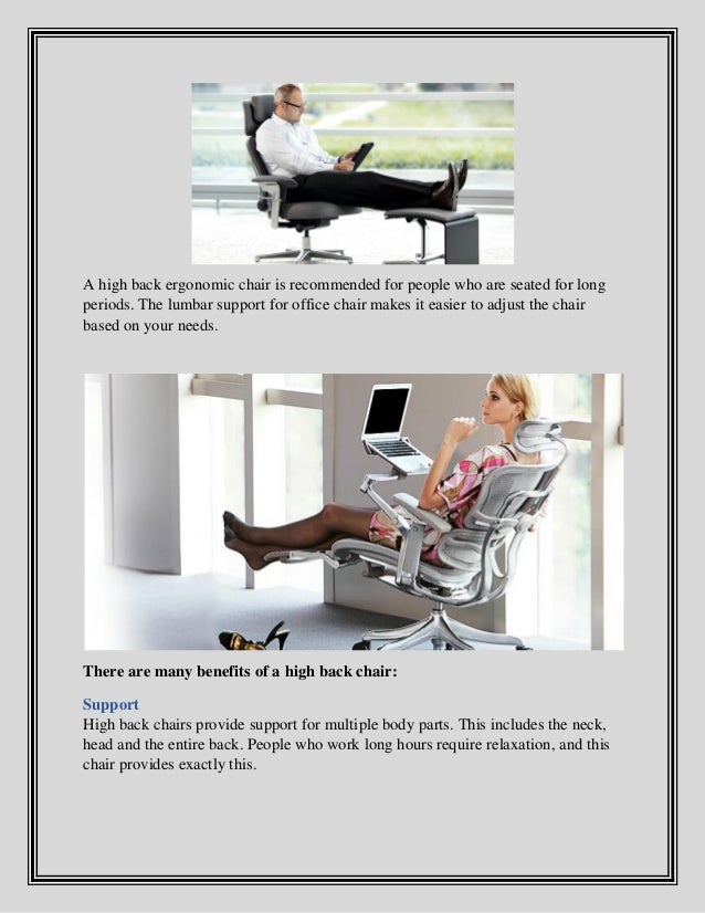 High Back Chair A Great Supportive Armchair For Everyday Use