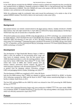 JEDEC Publishes HBM2 Specification as Samsung Begins Mass