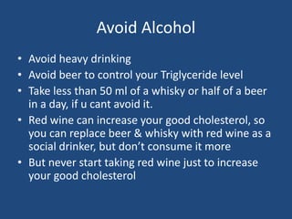 How to control High Cholesterol | PPTX