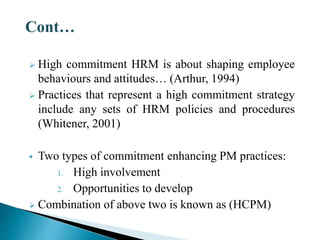 High commitment performance management | PPTX