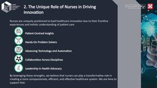 Student Nurses Innovation Project Examples Empowering Nurses to Drive Healthcare Innovation: HIGH Workshop 2024 | PPTX