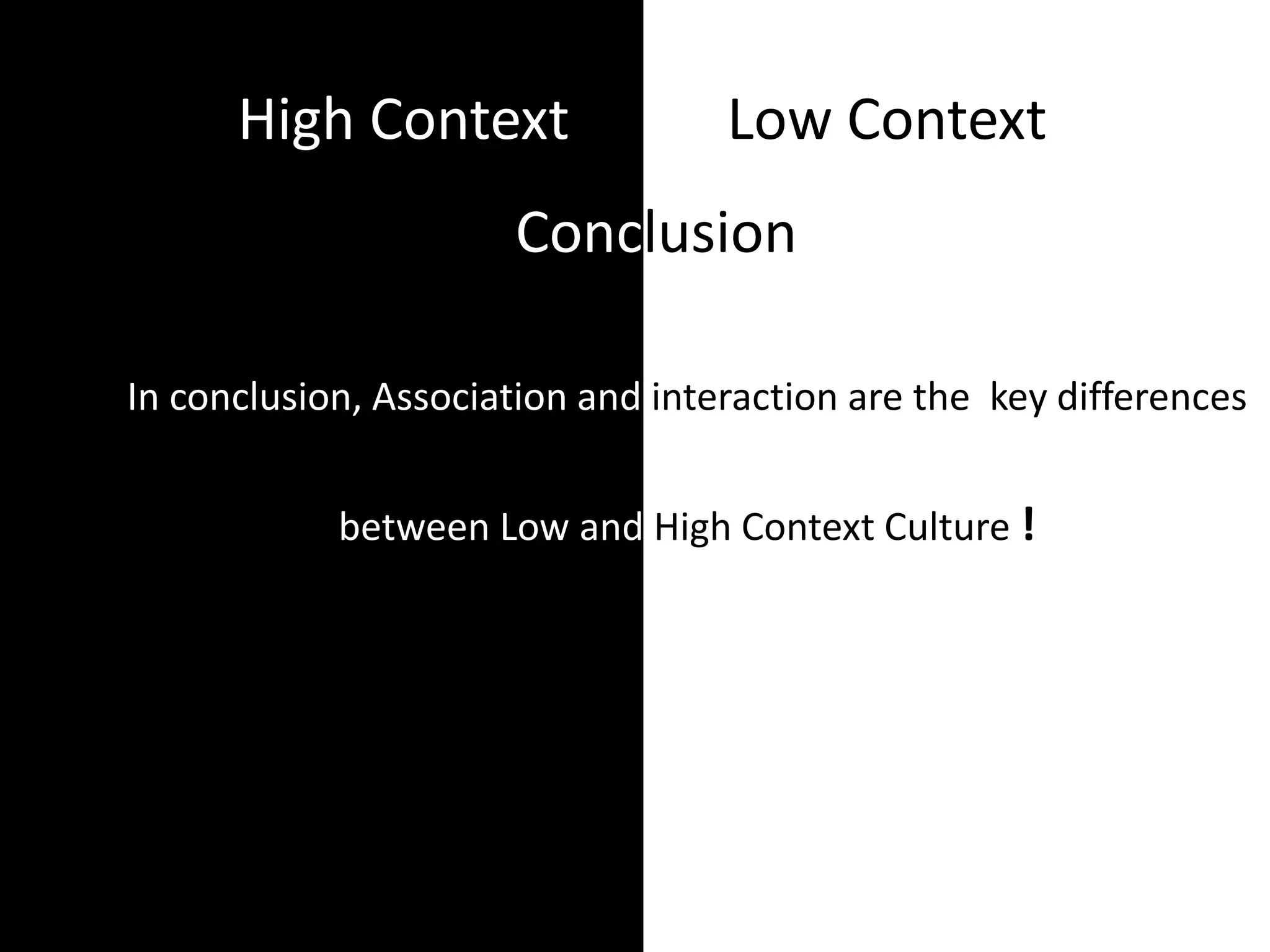 High context vs low context ! | PPT