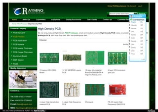 15 Item(s) Show 16 per page
Sort By Name
High Density PCB
We not only produce High Density PCB Prototypes, small and medium-volume High Density PCB is also no problem. We can make up to 48
Multilayer PCB, Min. Hole Size 6mil, Min. line width/space 4mil.
Products Category
Quality Assurance
Contact us
Tel: 0086-0755-27348087
Fax: 0086-0755-27389625
E-mail:Sales@raypcb.com
MSN: Raymingpcb@hotmail.com
Home / PCB Process / High Density PCB
Home About Us Capabilities Equipment Quality Assurance Quick Quote Contact us Customer Service News
10 layers+HDI+ENIG
Board
12 3.2 MM ENIG Layers
PCB
18 layer Mix-material
Board RO4350B+FR-4
High TG PCB 2.2mm
4 layer HDI immersion
gold pcb
4 Layer High density Iron
material PCB
4-Layer High frequency
PCB
China pcb FR-4 8 layers High
Frequency ENIG PCB
PCB By Layer
PCB Process
PCB Application
PCB Material
PCB boards Thickness
PCB Copper Thickness
AIuminum Board
SMT Stencil
PCBA
China PCB Manufacturer My Account Log In
Search entire store here... Search
OL Service
OverSea Dept[1]
Frank On
Wendy Off
Nicole Off
Viki Off
Karen Off
Antti Off
Sandy Off
Leo Off
Dasiy Off
Lisa Off
Tina Off
53KF
Do you need professional PDFs? Try PDFmyURL!
 