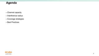 4
Agenda
– Channel capacity
– Interference radius
– Coverage strategies
– Best Practices
 