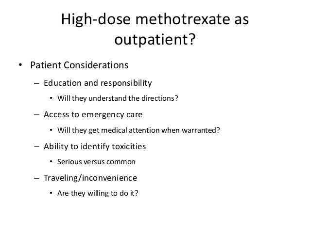 Methotrexate patient education xray