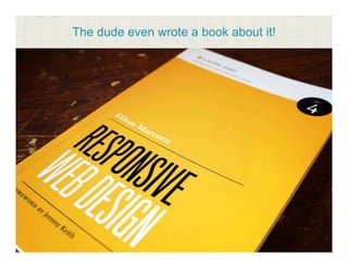 The dude even wrote a book about it!
 