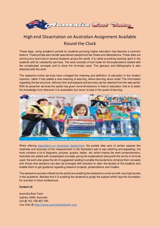 Australian dissertation database
