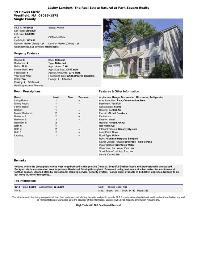 Luxury Homes for Sale in Westfield, MA 01085 by Lesley Lambert