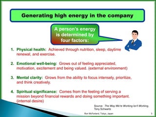 Increasing company energy
