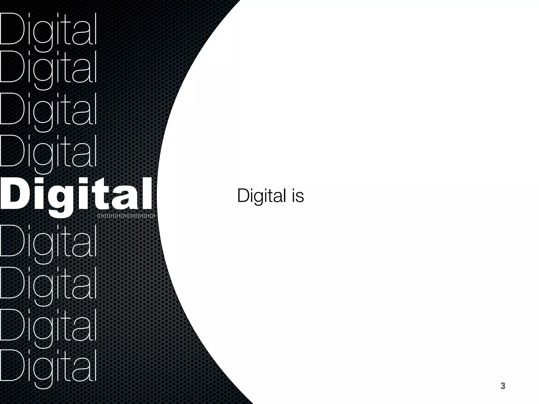 Digital
Digital
Digital
Digital
Digital
Digital
Digital
Digital
Digital
Digital is
01010101010101010101
3
 