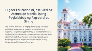 Higher-Education-ni-Jose-Rizal-sa-Ateneo-de-Manila-Isang-Paglalakbay-ng ...