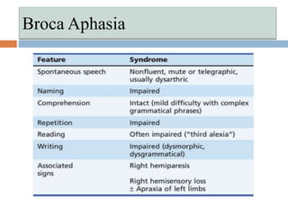 Broca Aphasia
 