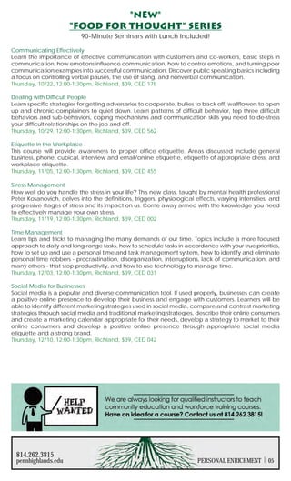 Brochure Inspiration Gallery: Higher Ed