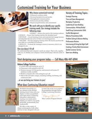 Brochure Inspiration Gallery: Higher Ed