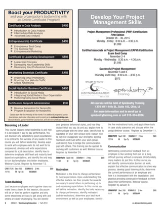 Brochure Inspiration Gallery: Higher Ed