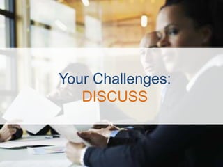 Your Challenges:
   DISCUSS
 