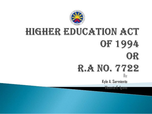 higher education act of