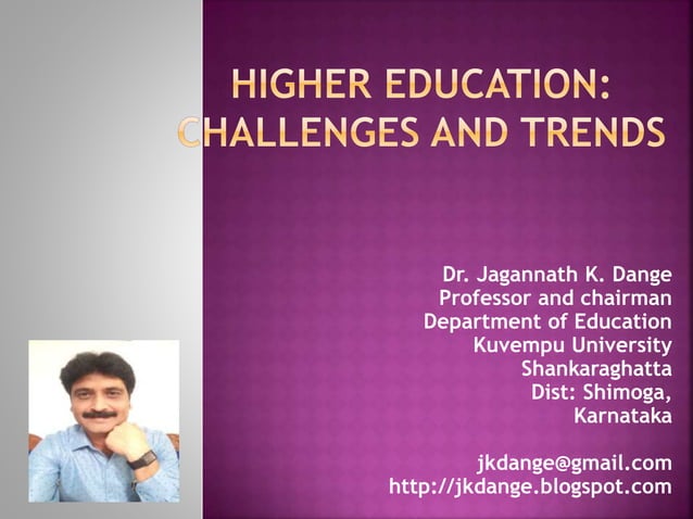 Higher Education; Challenges and Trends.pptx | College Planning ...