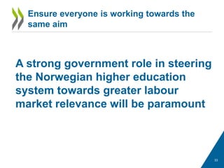 Higher Education in Norway - Labour Market Relevance and Outcomes | PDF