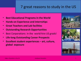 Higher education in the usa | PPT