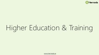 Higher Education & Training
www.hermods.se
 