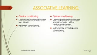 Learning and Memory | PPTX