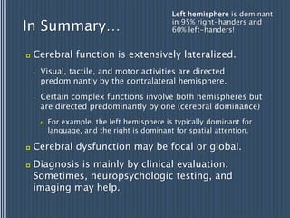 Higher functions of the nervous system | PPTX