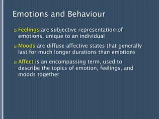 Wide Affect Higher functions of the nervous system | PPTX
