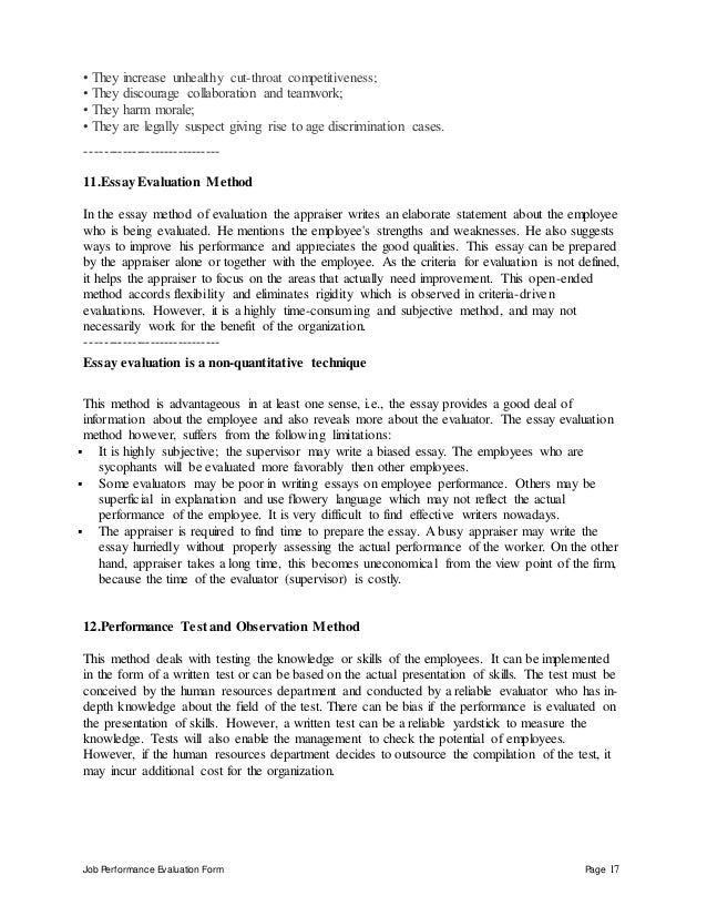 Higher Level Teaching Assistant Performance Appraisal