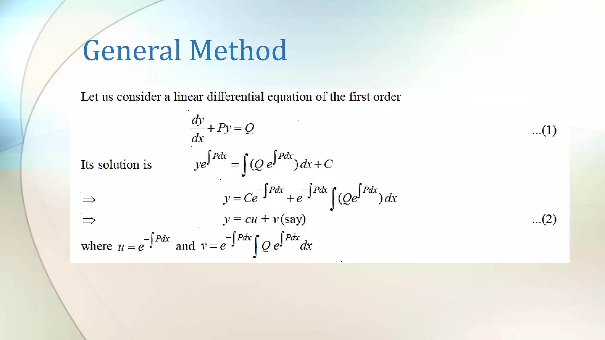 Higher Order Differential Equation | PDF