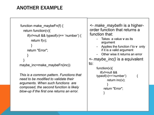 Function composition in Javascript | PPT