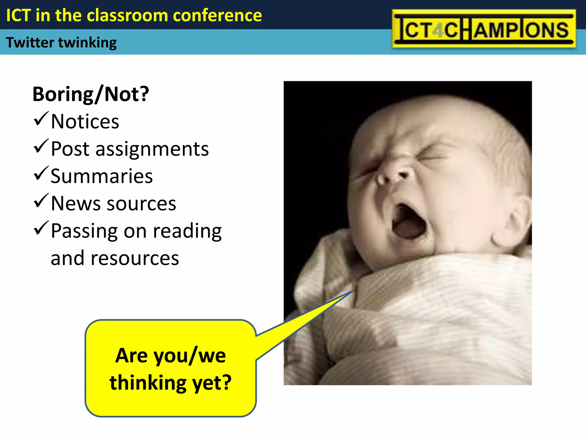 Conference hashtag#schoolnetsa11