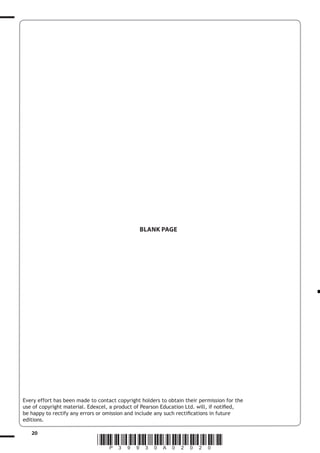 BLANK PAGE

Every effort has been made to contact copyright holders to obtain their permission for the

editions.
20

*P39930A02020*

 